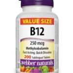 ویتامین B12 وبر نچرالز 250 میکروگرم 200 عدد
