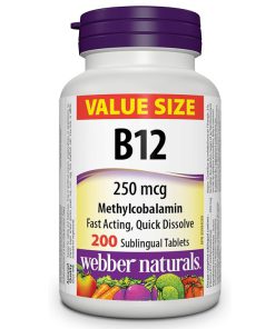 ویتامین B12 وبر نچرالز 250 میکروگرم 200 عدد