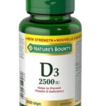 ویتامین دی نیچرز بونتی 300 عدد Nature’s Bounty Vitamin D3 2500IU