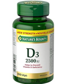 ویتامین دی نیچرز بونتی 300 عدد Nature’s Bounty Vitamin D3 2500IU