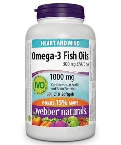 روغن ماهی امگا 3 وبر نچرالز 210 عدد Webber Omega-3 Fish Oil 3 0 0c995944 3991 4269 afaa dcc6f7de93fd