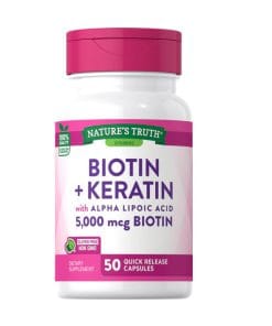مکمل بیوتین نیچرز تریث | Natures Truth Biotin + Keratin 4 مکمل بیوتین نیچرز تریث