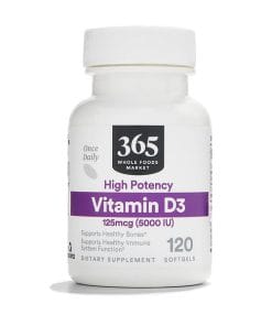 ویتامین دی ول فود Whole Foods Vitamin D3 5000 IU