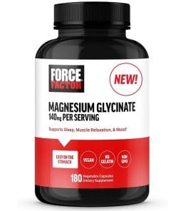 منیزیم گلیسینات فورس فاکتور 180 عدد Force Factor Magnesium Glycinate 6 منیزیم گلیسینات فورس فاکتور 180 عدد Force Factor Magnesium Glycinate