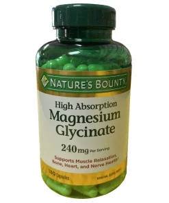 منیزیم گلیسینات نیچرز بونتی Nature’s Bounty Magnesium Glycinate 4 گلیسینات نیچرز بونتی