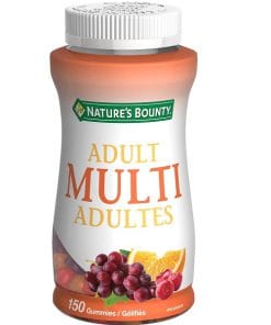پاستیل مولتی ویتامین بزرگسالان نیچرز بونتی Nature’s Bounty Adult Multivitamin