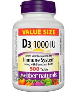 ویتامین دی وبر نچرالز 500 عدد Webber Vitamin D3 1000IU 7 0 516b8b5c 857d 4bc6 95fc 9d5d29ac7f5d