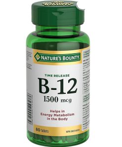 ویتامین B12 نیچرز بونتی 1500 میکروگرم 80 عدد