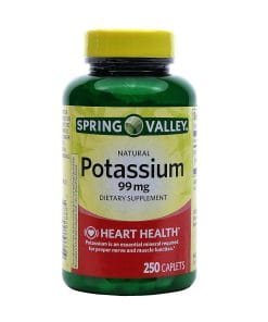 پتاسیم اسپرینگ والی 250 عددی Spring Valley Potassium 99 mg