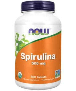 اسپیرولینا ناو 500 میلی گرم 500 عدد Now Natural Spirulina