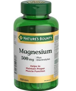 منیزیم نیچرز بونتی 500 میلی گرم 150 عدد به همراه الکترولیت