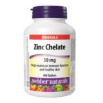کلات زینک وبر نچرالز 400 عددی Webber Naturals Zinc Chelate 50 mg