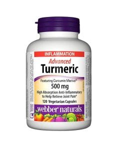 زردچوبه وبر نچرالز 120 عددی Webber Naturals Advanced Turmeric