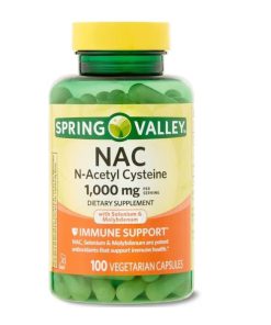 ان استیل ال سیستئین NAC اسپرینگ والی 100 عددی Spring Valley NAC N-Acetyl Cysteine 1