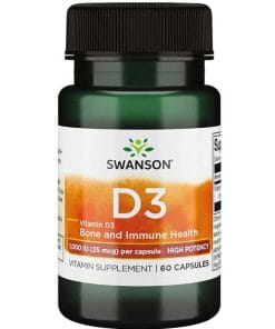 مکمل ویتامین دی سوانسون 60 عددی: تقویت سلامت عمومی بدن 6 مکمل ویتامین دی سوانسون
