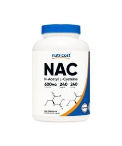 ان استیل ال سیستئین (NAC) نوتری کاست 240 عددی Nutricost N-Acetyl L-Cysteine (NAC) Capsules