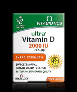 قرص ویتامین D3 اولترا 2000IU – تعداد 96 عدد