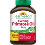 روغن گل مغربی 500 میلی جمیسون 180 عددی Jamieson Evening Primrose Oil 500 mg