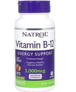 ویتامین ب 12 ناترول 5000 میکروگرم 100 عدد NATROL VUTAMIN B12 6 ویتامین ب 12 ناترول 5000 میکروگرم 100 عدد NATROL VUTAMIN B12