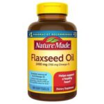 روغن دانه کتان نیچرمید 100 عددی Nature Made Extra Strength Flaxseed Oil 1400 mg