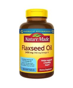 روغن دانه کتان نیچرمید 100 عددی Nature Made Extra Strength Flaxseed Oil 1400 mg