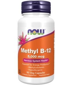 مکمل متیل ب 12 ناو 5000 میکروگرم 90 عدد NOW Methyl B12
