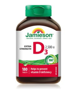 ویتامین د3 2500 جمیسون 180 عددی Jamieson Vitamin D3 2