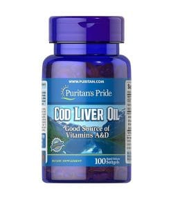 روغن جگر ماهی پوریتنز پراید Puritan’s Pride Cod Liver Oil