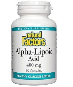 کپسول آلفا لیپوئیک اسید ۲۰۰ میلی‌گرم Alpha-Lipoic Acid از برند نچرل فاکتورس مکمل آنتی اکسیدان Alpha-Lipoic Acid 200 mg by Natural Factors