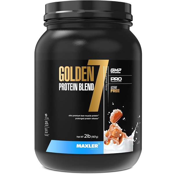 پروتئین ترکیبی گلدن سون مکسلر, Maxler Golden 7 Protein Blend, پروتئین مکسلر, مکمل پروتئین ترکیبی, پروتئین بدنسازی حرفه‌ای, افزایش حجم عضلانی, جلوگیری از تحلیل عضلات, مکمل دوره حجم, مکمل قبل خواب, protein blend maxler, گلدن سون اصل, مکمل عضله سازی, پروتئین خارجی بدنسازی