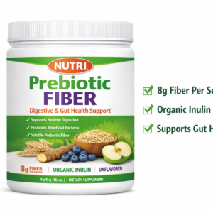 پودر فیبر پری‌بیوتیک نوتری ۴۵۴|NUTRI PREBIOTIC FIBER 454GR NUTRI